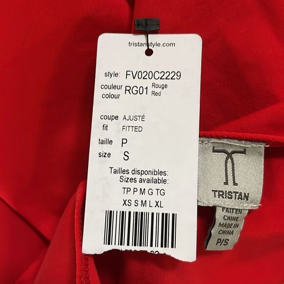 Tristan Women’s Red Bodysuit, Size Small - Picture 7 of 7